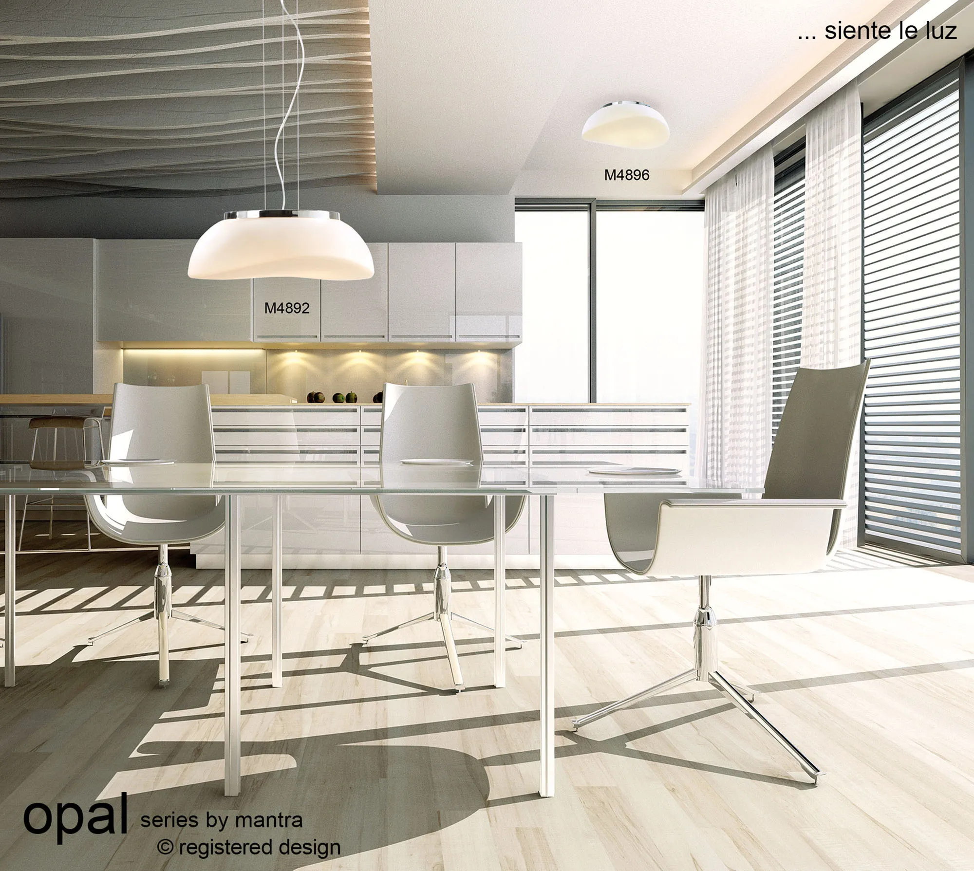 Opal Ceiling Lights Mantra Single Pendant